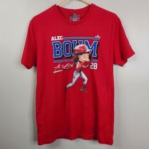 Philadelphia Phillies Alec Bohm Short Sleeve Frontside Graphic Tee Medium